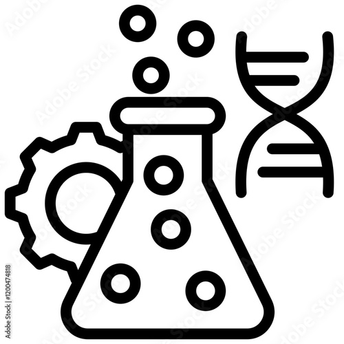 Bioengineering Outline Icon