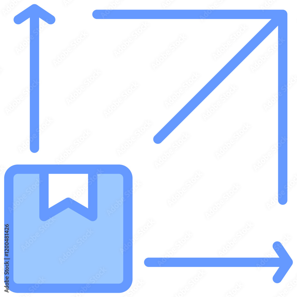 Scalability Blue Icon Scalability Blue Icon