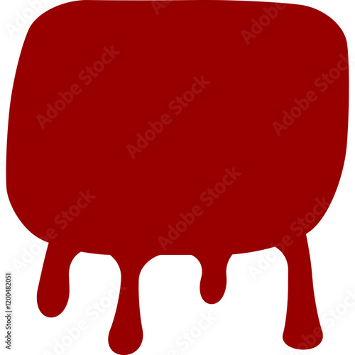 melting blood shape vector