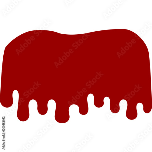 melting blood shape vector