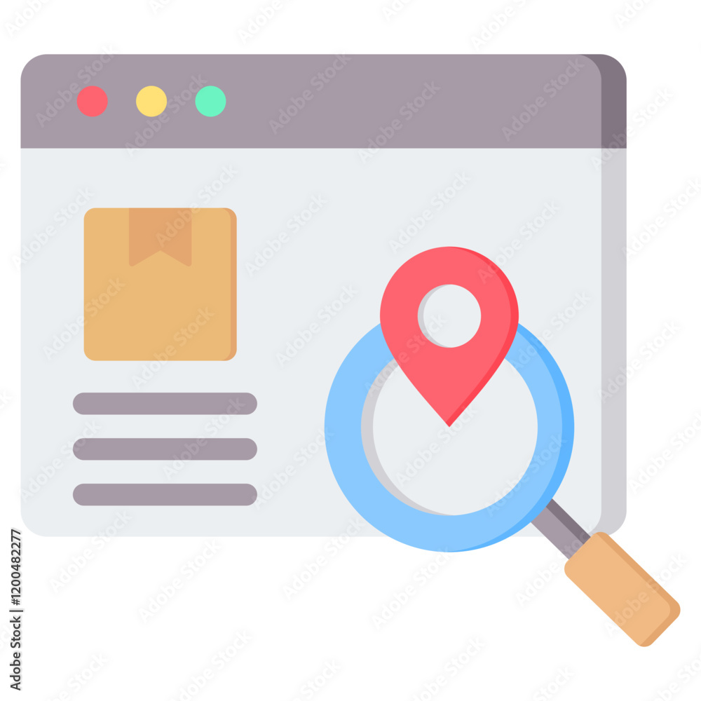 Tracking Flat Icon Tracking Flat Icon