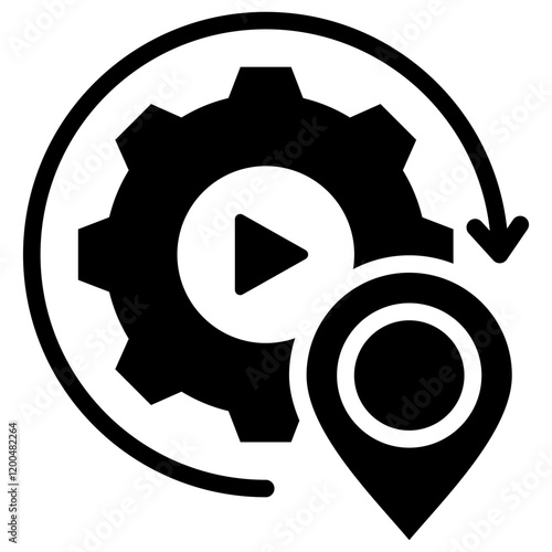 Autonomous Glyph Icon