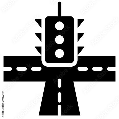 Traffic Glyph Icon