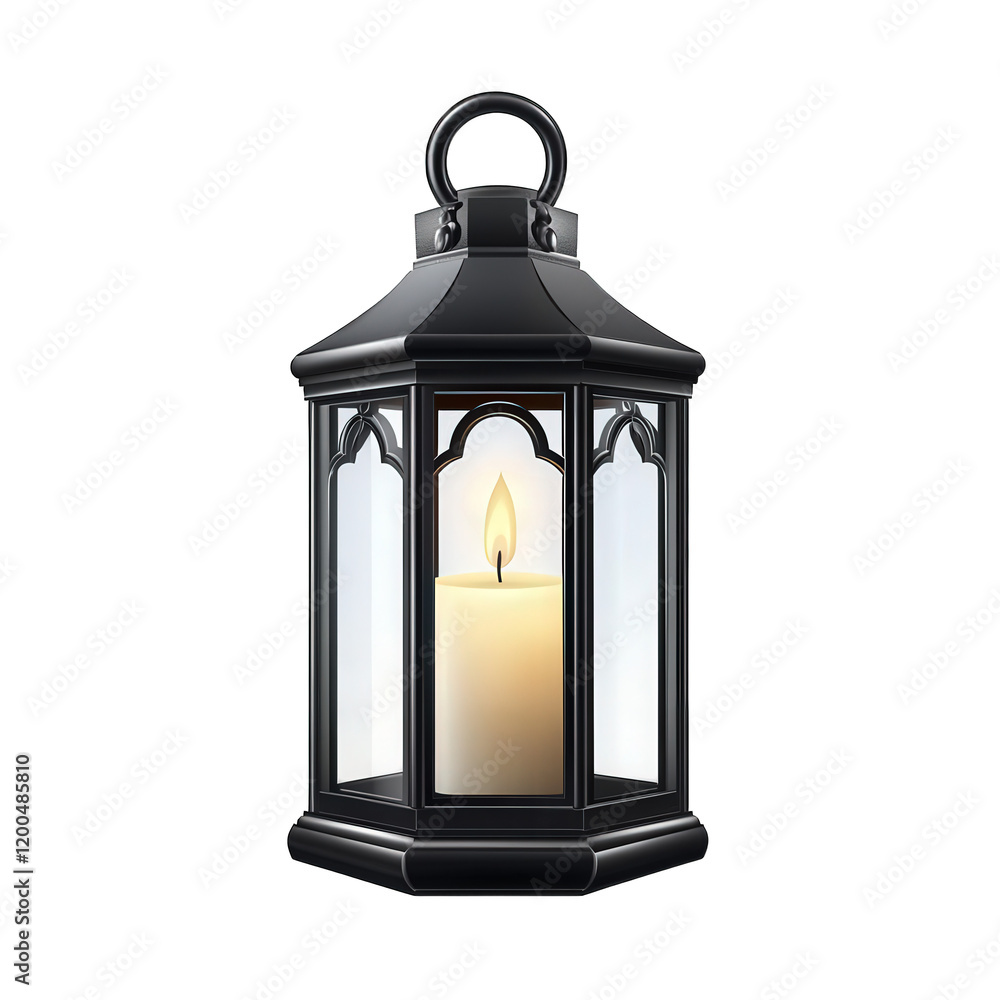 decorative black lantern with glass panels. containing a lit candle inside. creating a warm and inviting ambiance this lantern serves both functional and aesthetic purposes. often used for illuminatio decorative black lantern with glass panels. containing a lit candle inside. creating a warm and inviting ambiance this lantern serves both functional and aesthetic purposes. often used for illuminatio