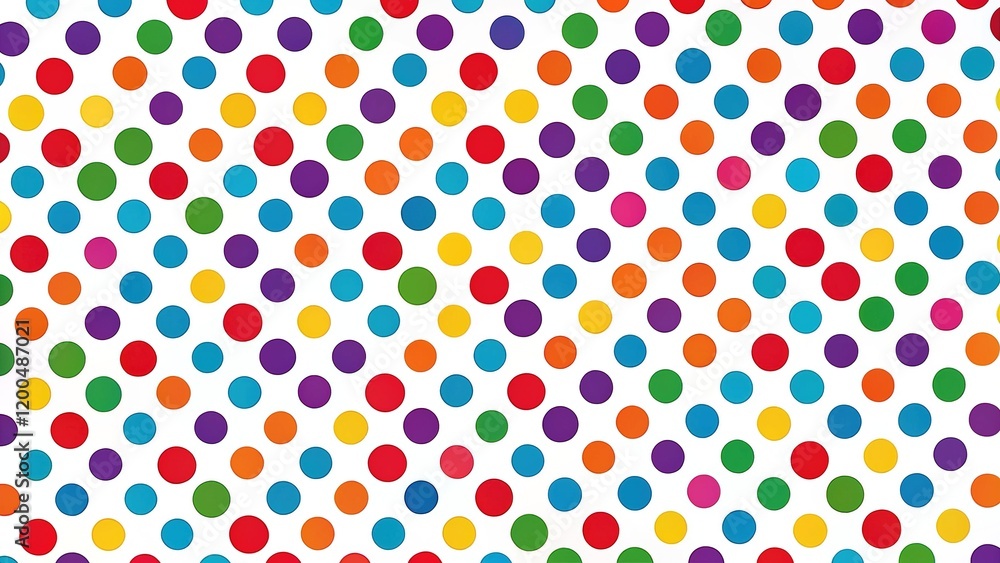 Colorful Polka Dot Background - Abstract Design Colorful Polka Dot Background - Abstract Design