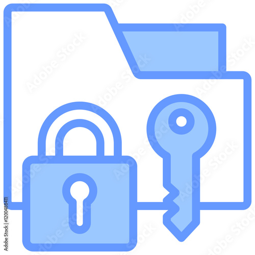 Access Control Blue Icon