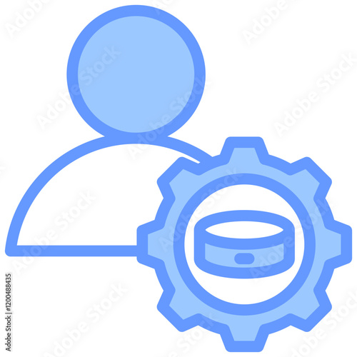 Data Scientist Blue Icon