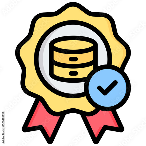 Data Quality Outline Color Icon