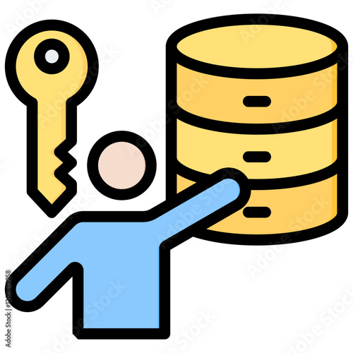 Data Owner Outline Color Icon