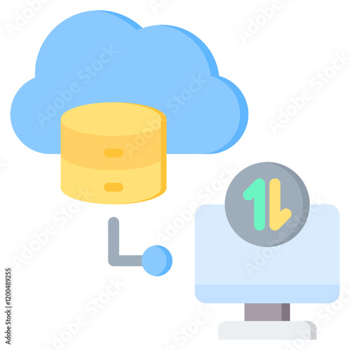 Cloud Computing Flat Icon
