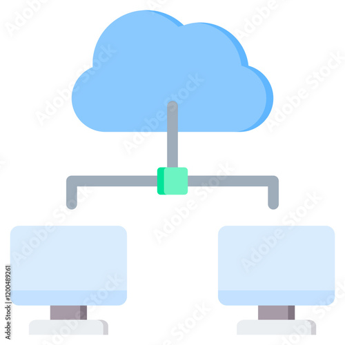 Distributed Computing Flat Icon