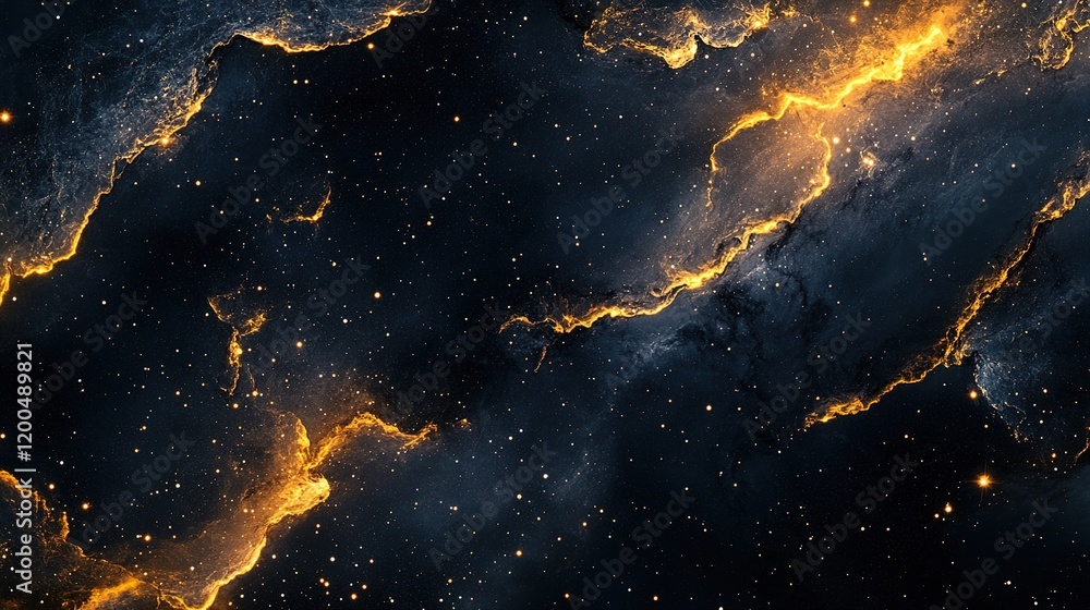 Fototapeta premium Exploring celestial phenomena outer space digital art cosmic environment wide angle universe aesthetics
