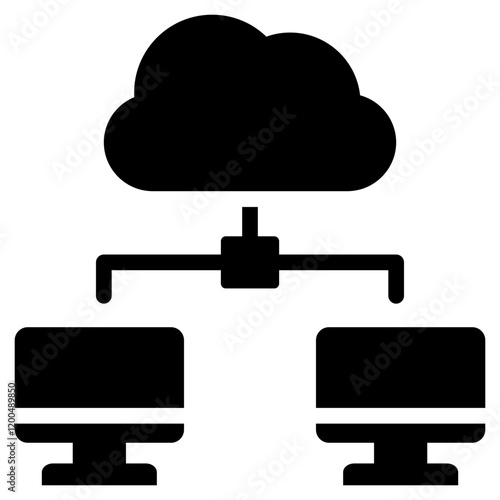 Distributed Computing Glyph Icon