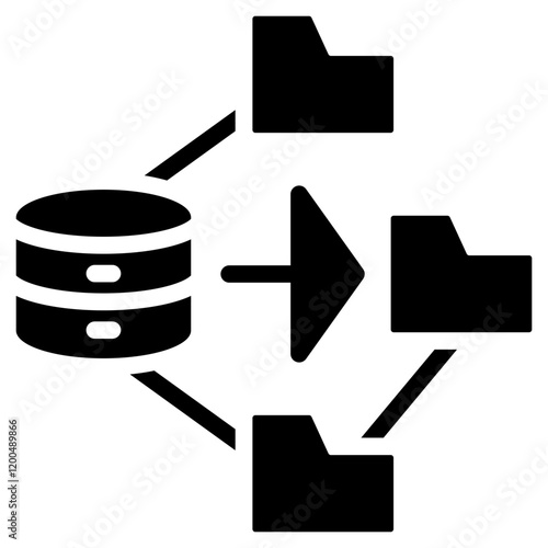 Mapreduce Glyph Icon