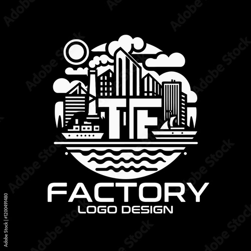 Factory Vector Logo Design