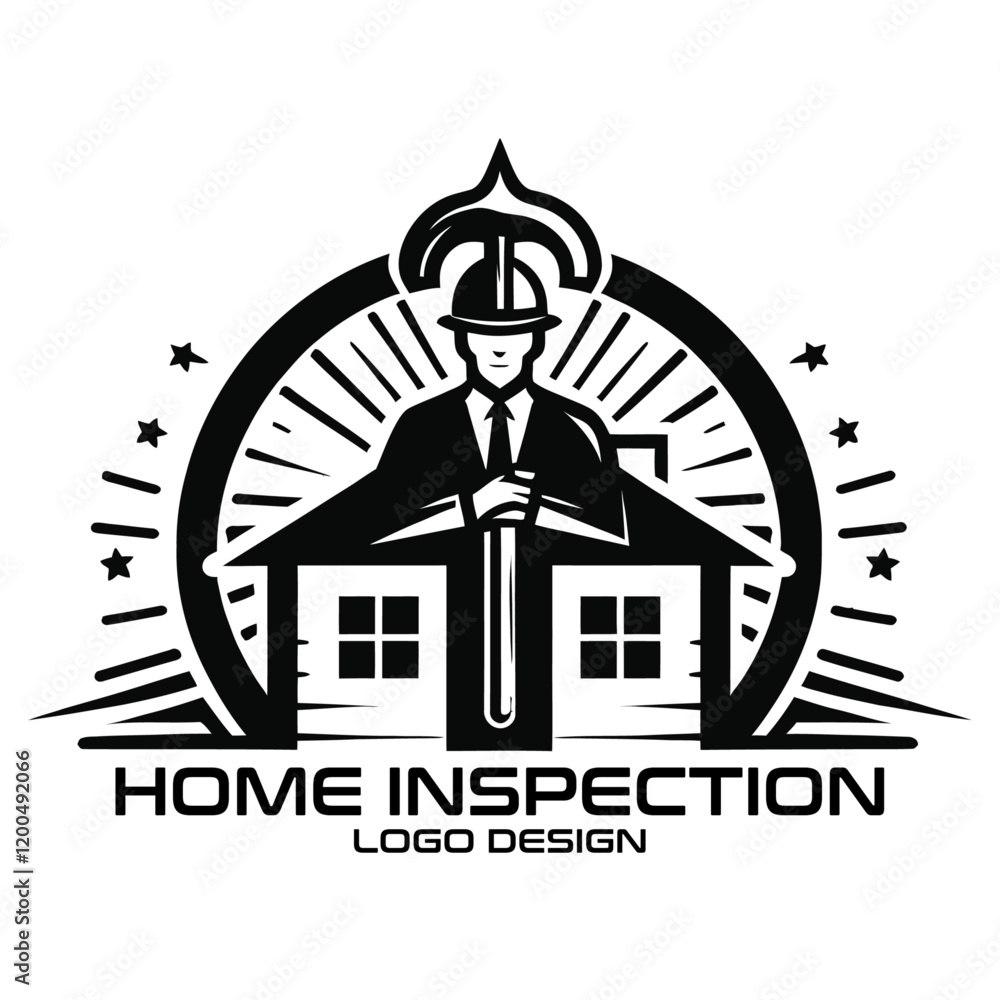 Obraz premium Home Inspection Vector Logo Design