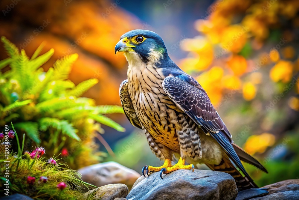 Falco Columbarius Sharp Colors Nature Scene Falco Columbarius Sharp Colors Nature Scene