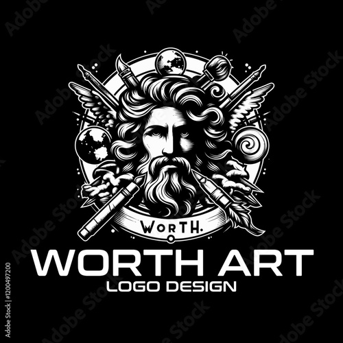 Worth Art Vector Logo Design