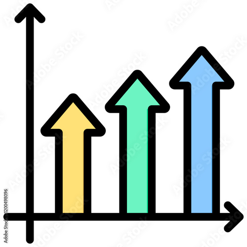 Growth Outline Color Icon