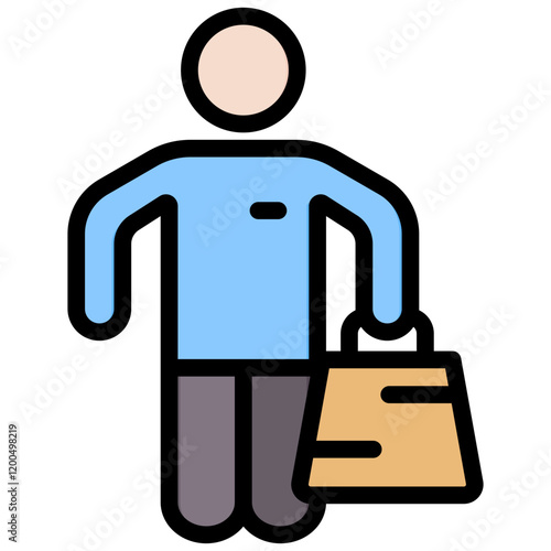 Consumer Outline Color Icon