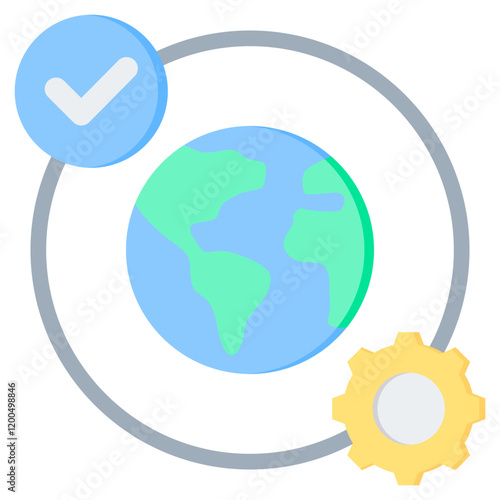 Globalization Flat Icon