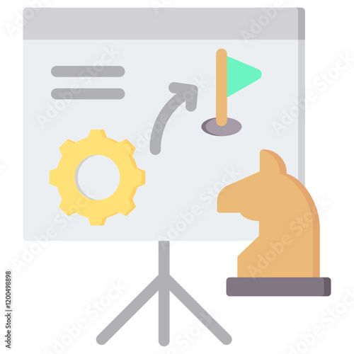 Operational Strategy Flat Icon