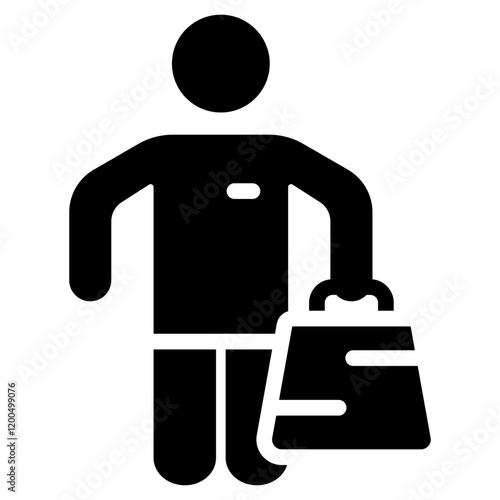 Consumer Glyph Icon
