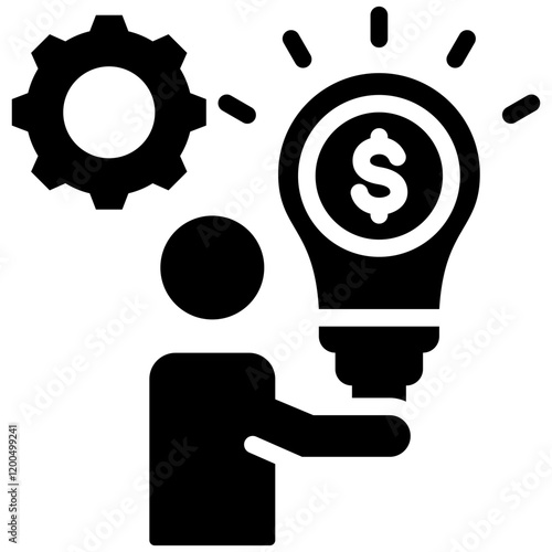 Entrepreneurship Glyph Icon