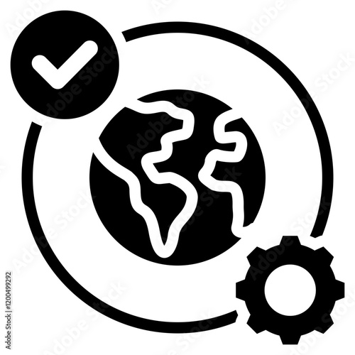Globalization Glyph Icon