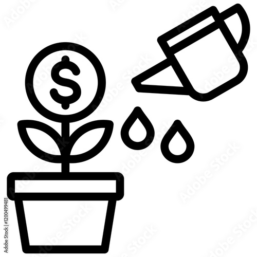Investment Outline Icon