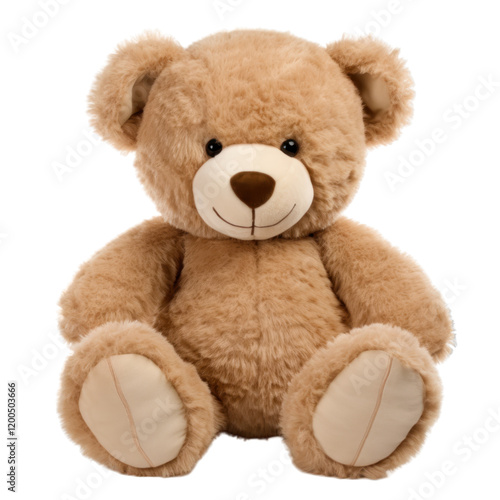 Adorable Teddy Bear Illustration on Transparent Background for Design and Overlay Use