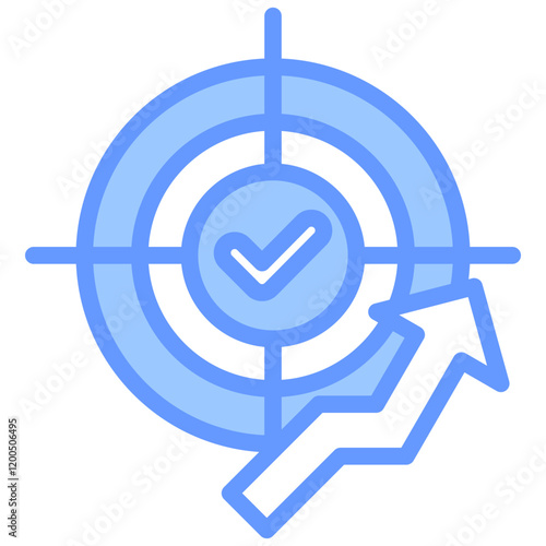 Effectiveness Blue Icon