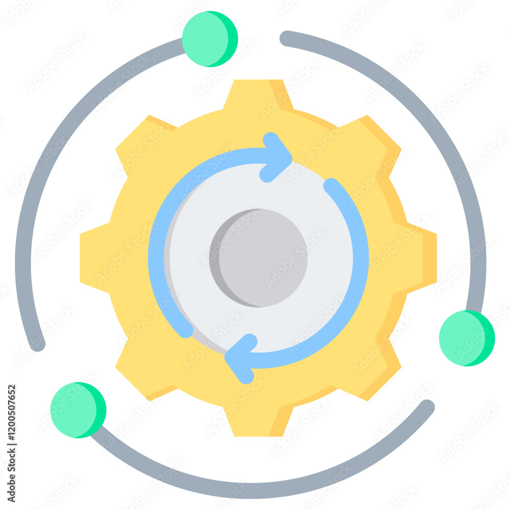 Process Flat Icon Process Flat Icon