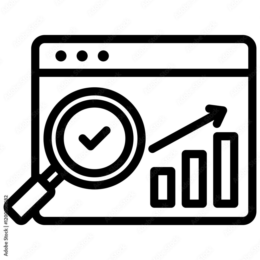 Monitoring Outline Icon Monitoring Outline Icon