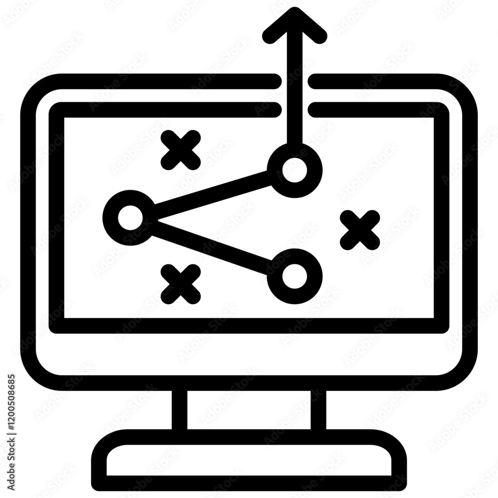 Strategy Outline Icon Strategy Outline Icon