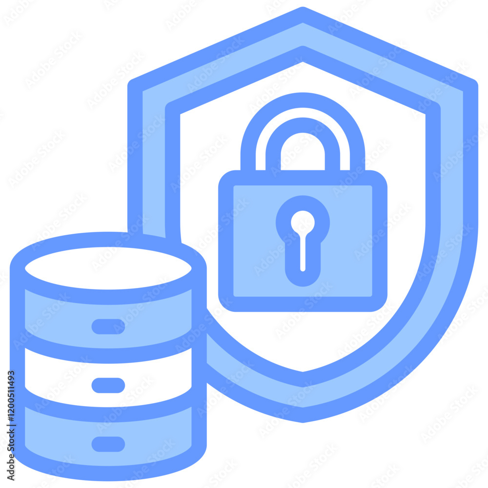 Security Blue Icon Security Blue Icon
