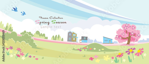 Frame Collection Spring Season
Landscape and houses 5