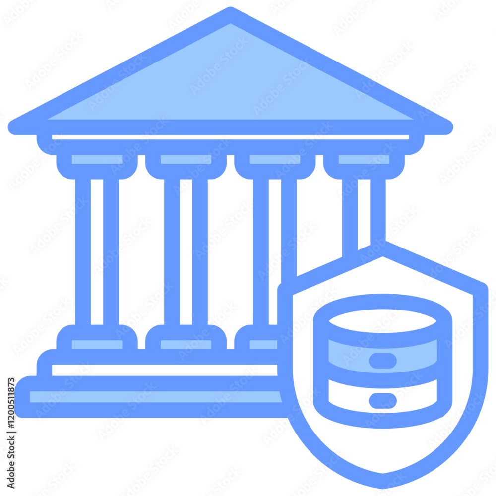 Data Governance Blue Icon Data Governance Blue Icon