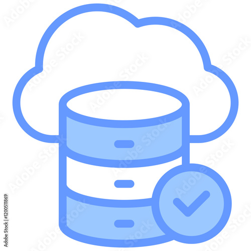 Data Integrity Blue Icon
