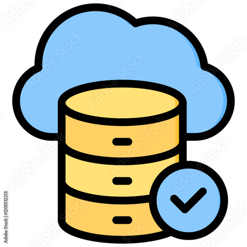 Data Integrity Outline Color Icon