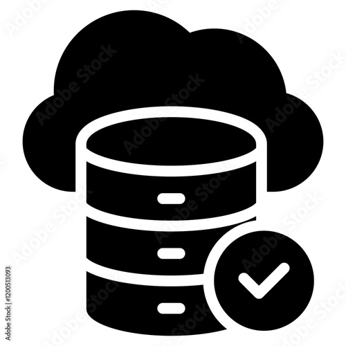 Data Integrity Glyph Icon