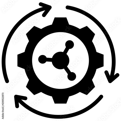 Nanotechnology Glyph Icon