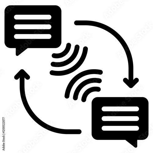 Telecommunication Glyph Icon