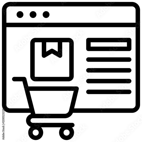 E Commerce Outline Icon