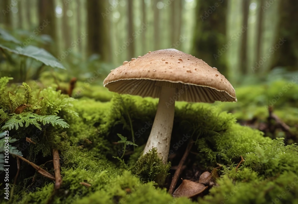 Beautiful Wild Fungus in a Woodland Scene Beautiful Wild Fungus in a Woodland Scene