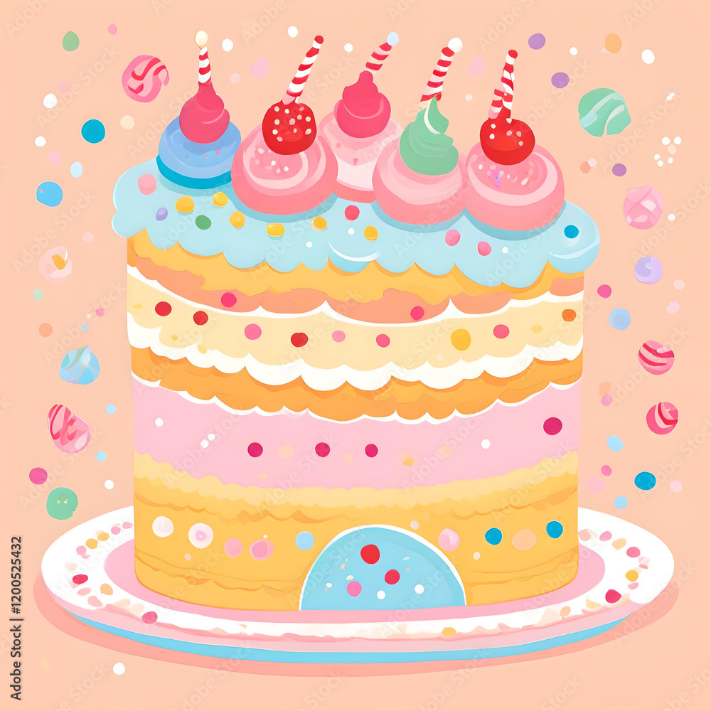cute cake pattern background cute cake pattern background
