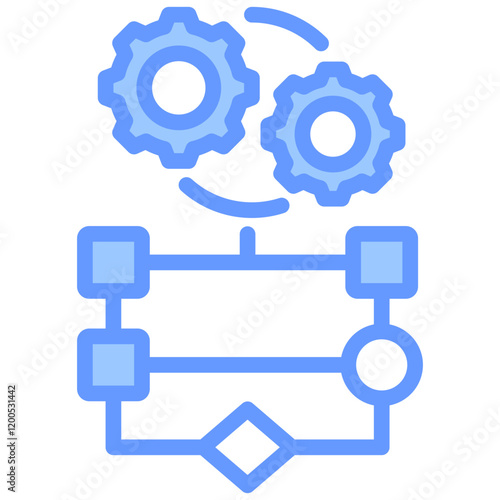 Evolutionary Algorithm Blue Icon