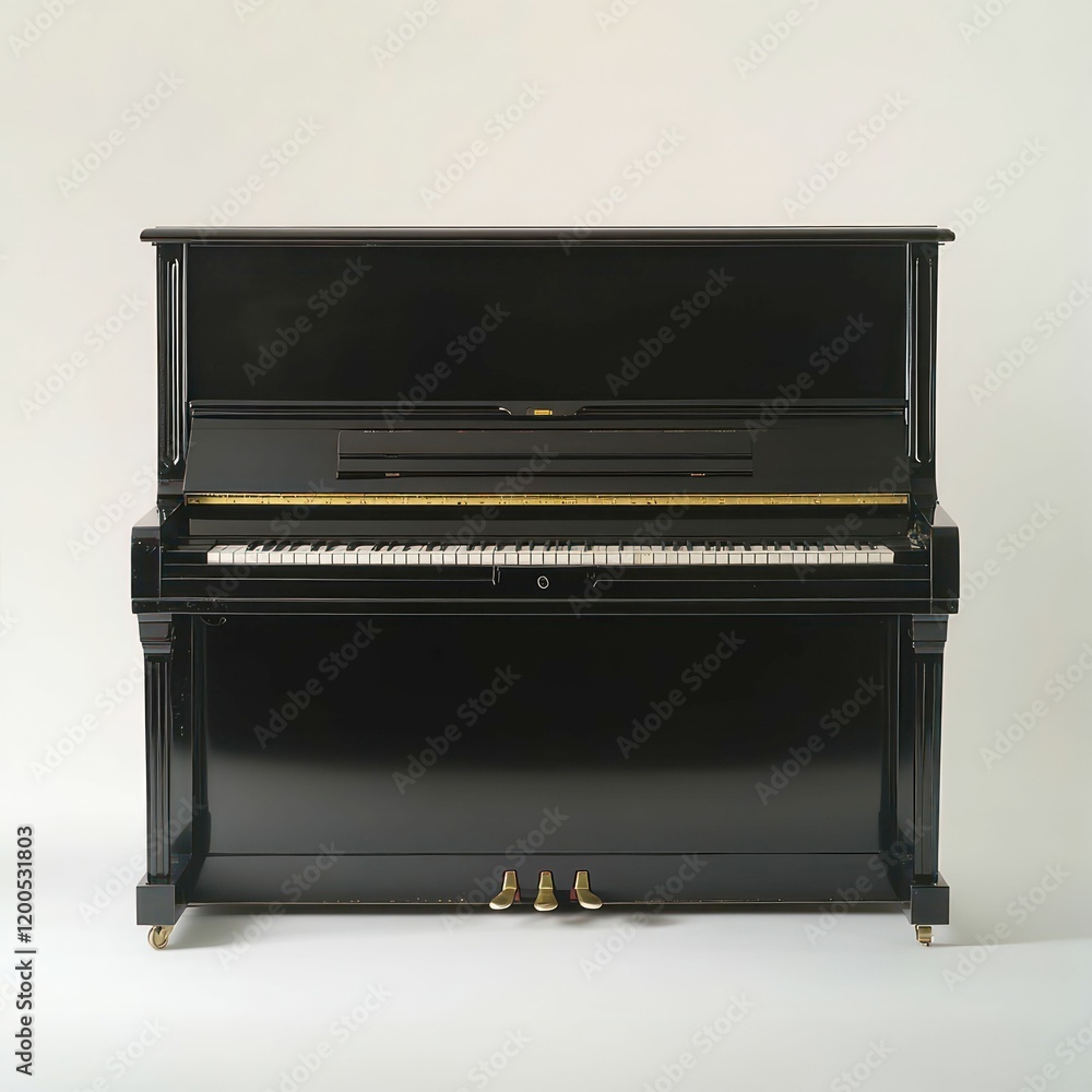 classic black upright piano with elegant design, ivory keys, and golden accents, symbolizing music, tradition, and timeless sophistication. classic black upright piano with elegant design, ivory keys, and golden accents, symbolizing music, tradition, and timeless sophistication.