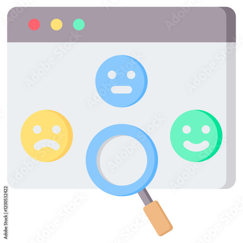 Sentiment Analysis Flat Icon