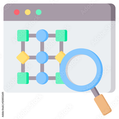 Pattern Analysis Flat Icon